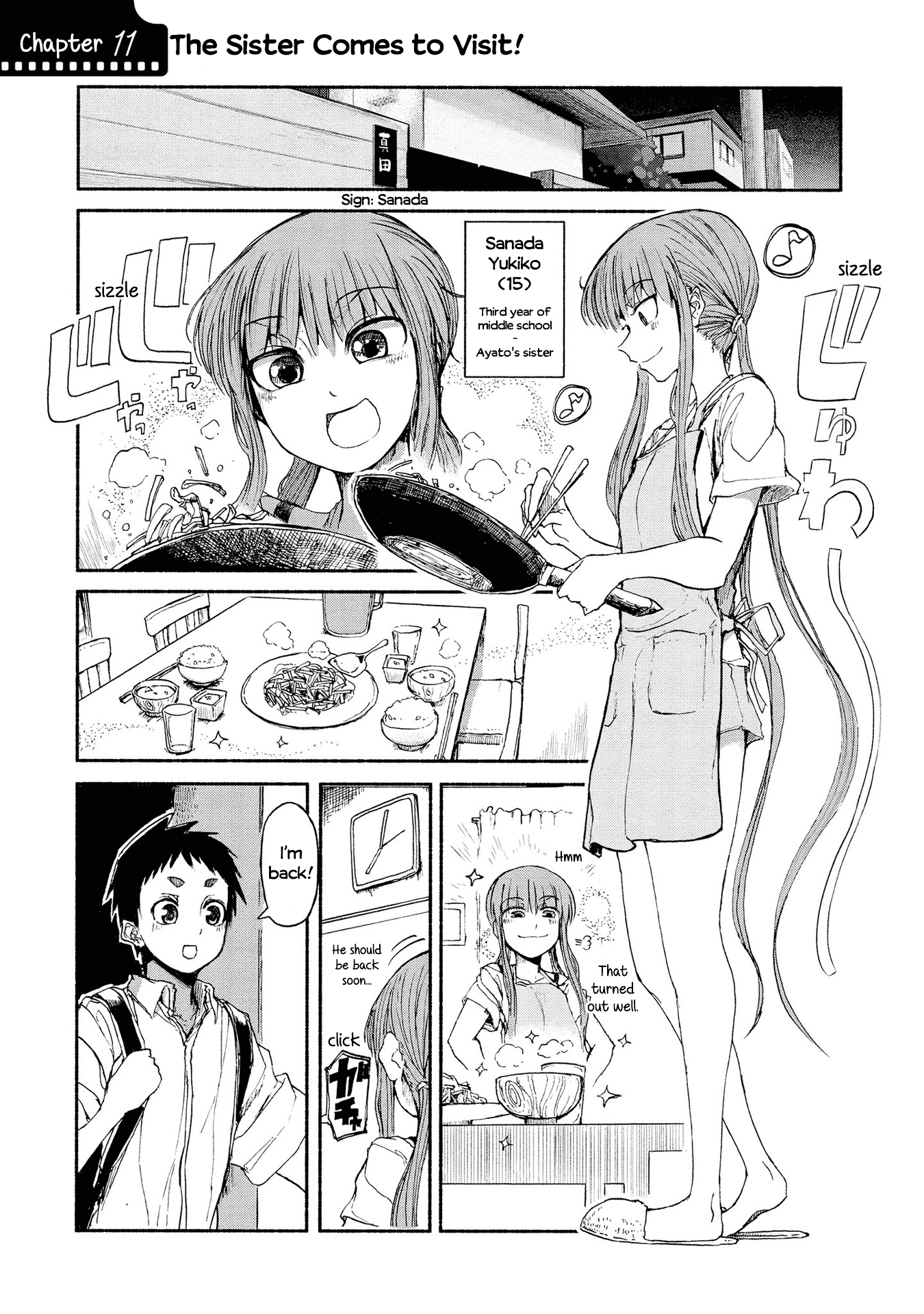 Futari no Jikan (Onio) Chapter 11 page 1 - Chapter 11: The Sister Comes to Visit!