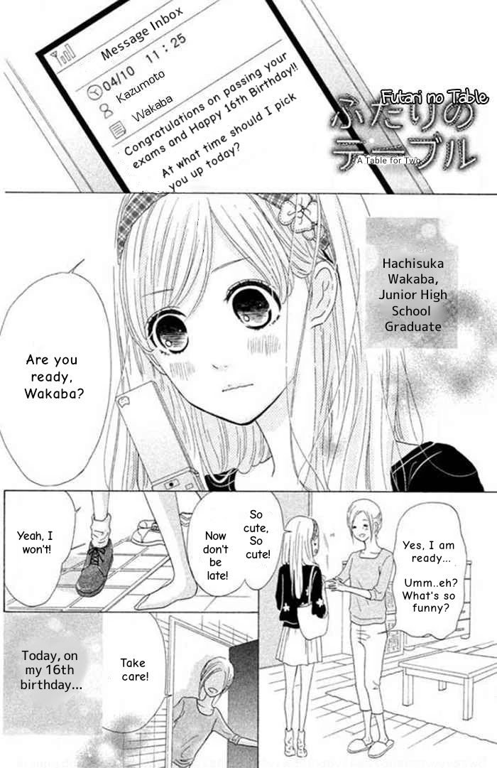 Futari no Table Chapter 7.5 page 1 - Chapter 7.5: Bonus