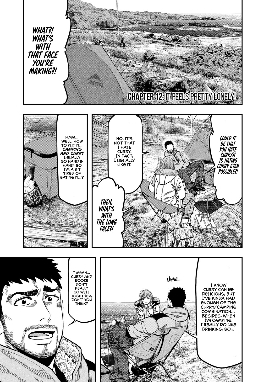 Futari Solo Camp Chapter 12 page 1 - Chapter 12: It Feels Pretty Lonely