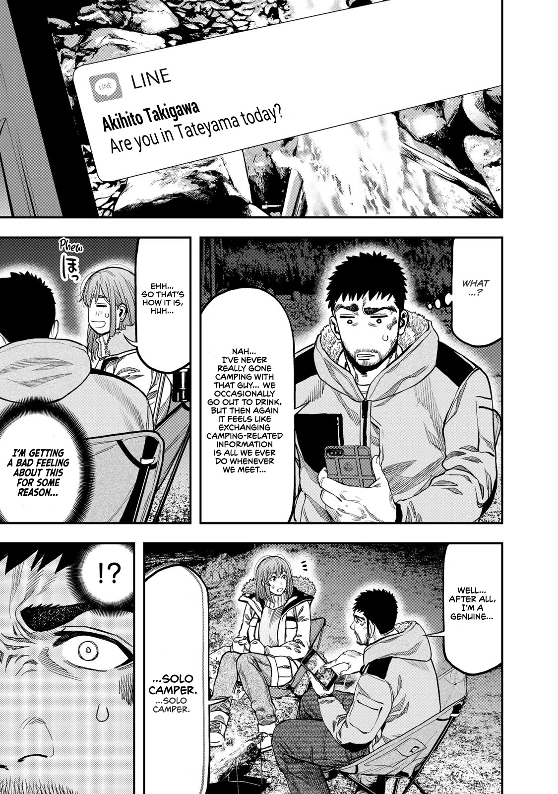Futari Solo Camp Chapter 12 page 22 - Chapter 12: It Feels Pretty Lonely