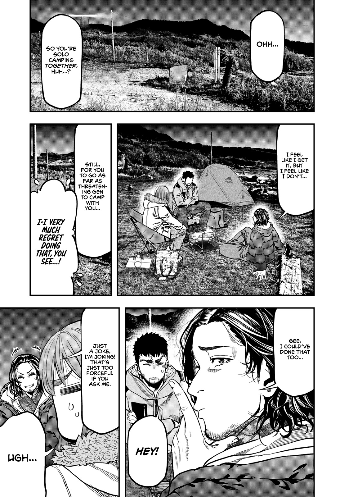 Futari Solo Camp Chapter 13 page 9 - Chapter 13: Gen's Fatal Bond...?