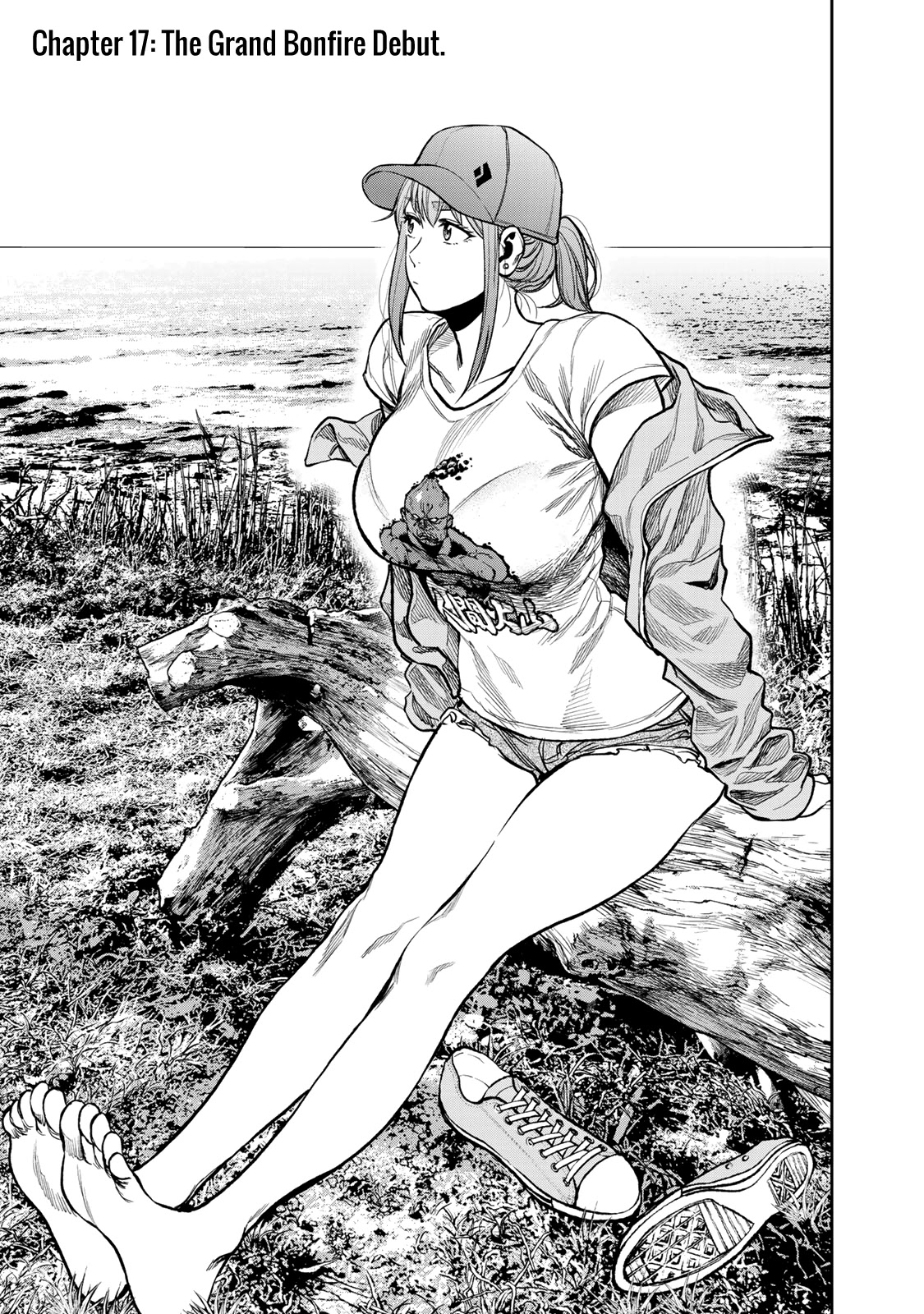Futari Solo Camp Chapter 17 page 1 - Chapter 17: The Grand Bonfire Debut