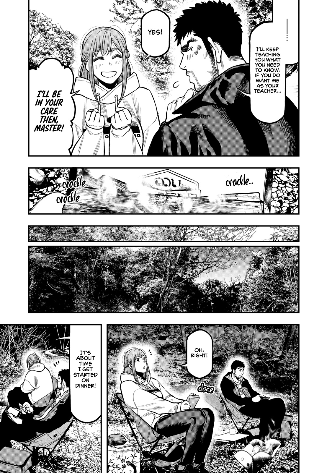 Futari Solo Camp Chapter 17 page 13 - Chapter 17: The Grand Bonfire Debut