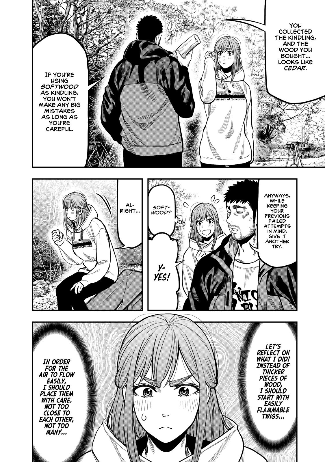 Futari Solo Camp Chapter 17 page 4 - Chapter 17: The Grand Bonfire Debut