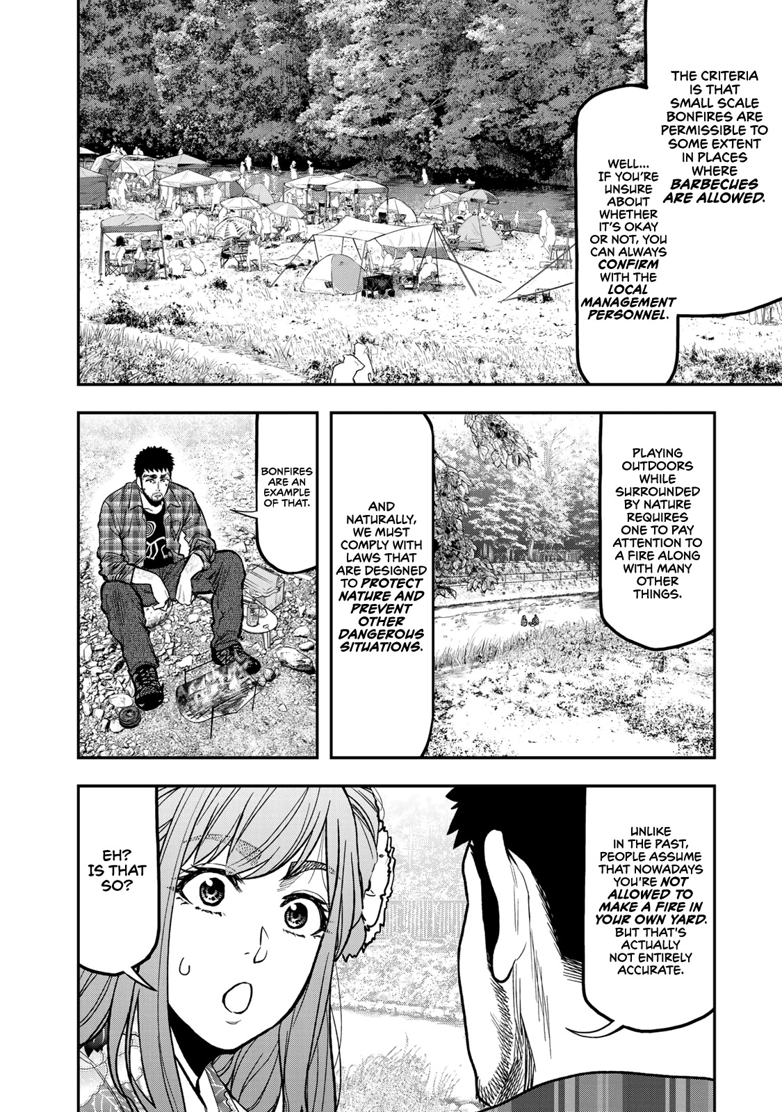 Futari Solo Camp Chapter 20 page 10 - Chapter 20: Bonfire Life
