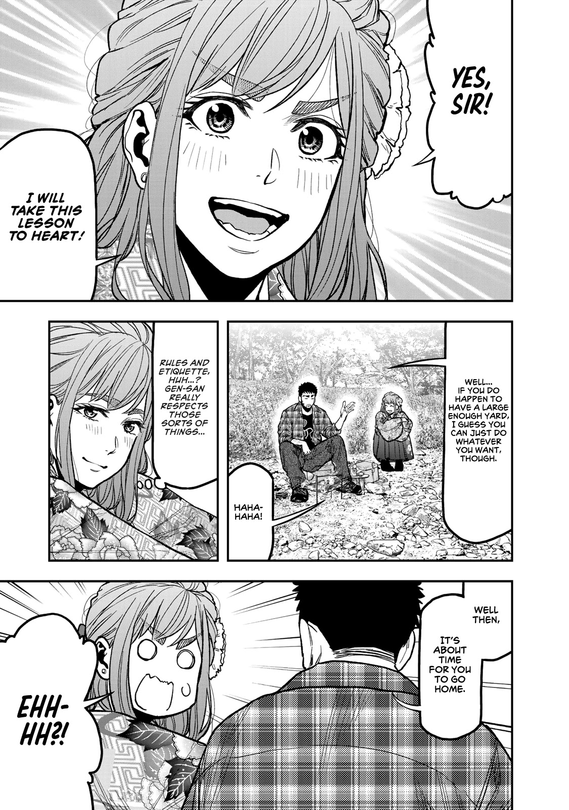 Futari Solo Camp Chapter 20 page 13 - Chapter 20: Bonfire Life