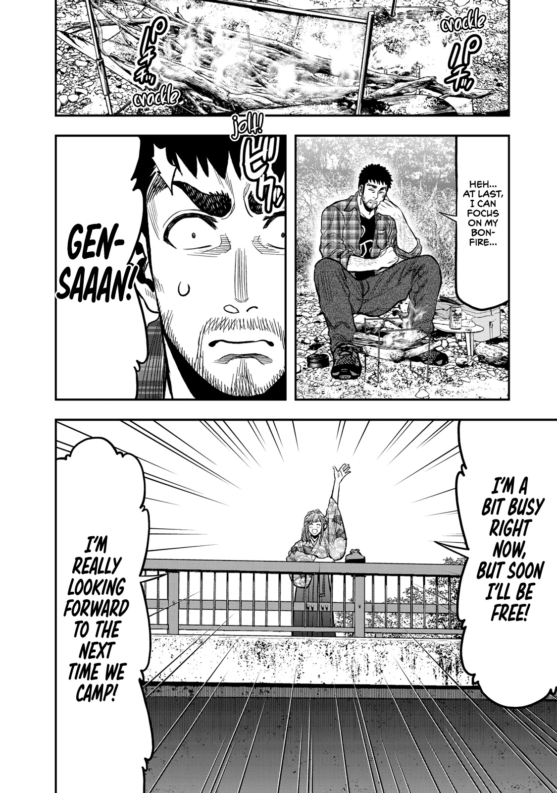 Futari Solo Camp Chapter 20 page 16 - Chapter 20: Bonfire Life