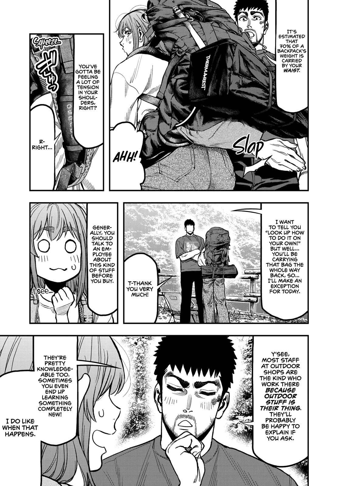 Futari Solo Camp Chapter 24 page 3 - Chapter 24: For God's sake, use your gear properly!