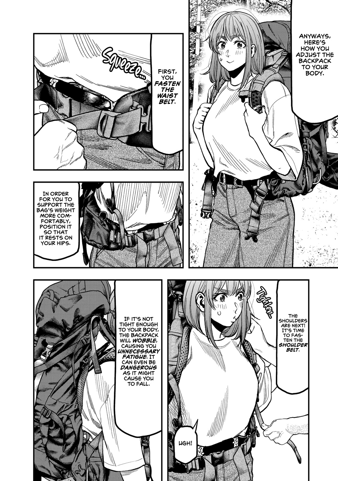 Futari Solo Camp Chapter 24 page 4 - Chapter 24: For God's sake, use your gear properly!