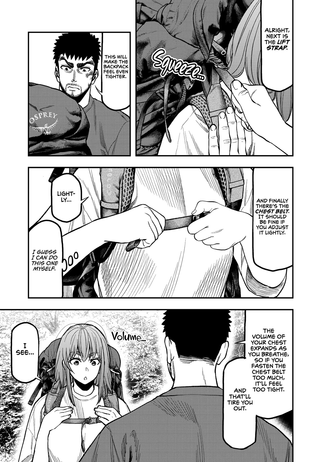 Futari Solo Camp Chapter 24 page 5 - Chapter 24: For God's sake, use your gear properly!