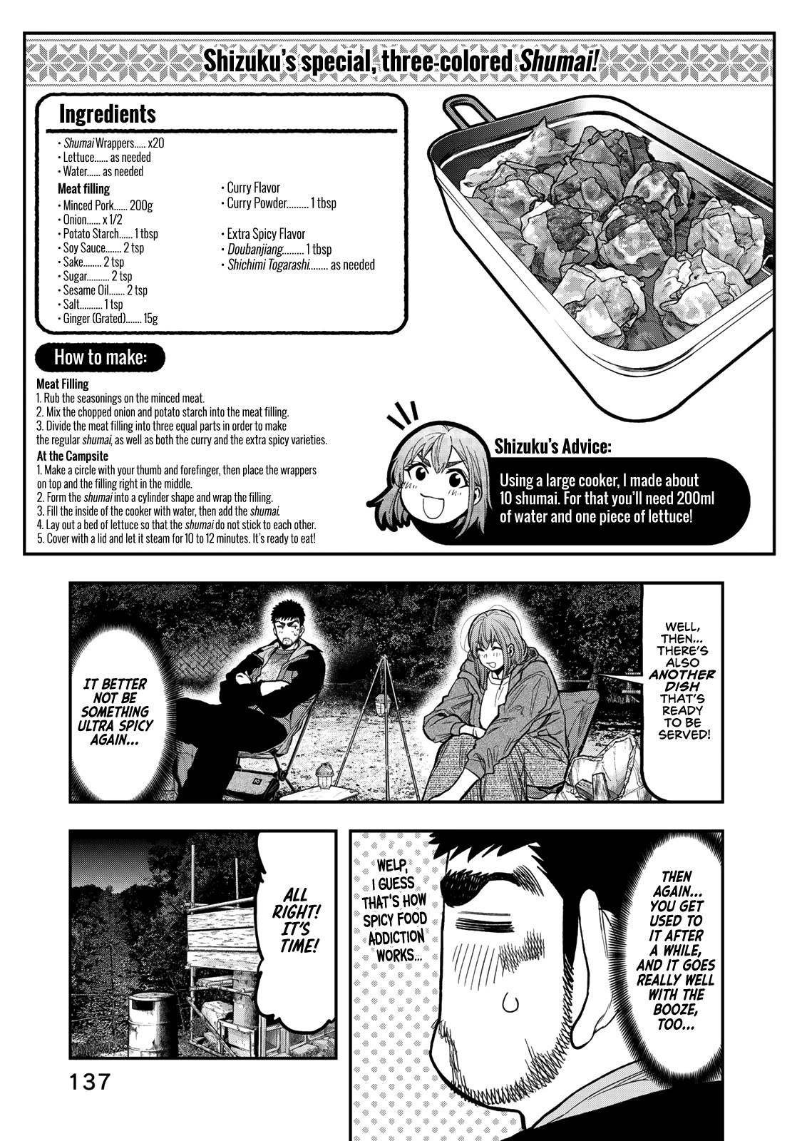 Futari Solo Camp Chapter 25 page 11 - Chapter 25: Delicious and Spicy, Chinese Camping Food!