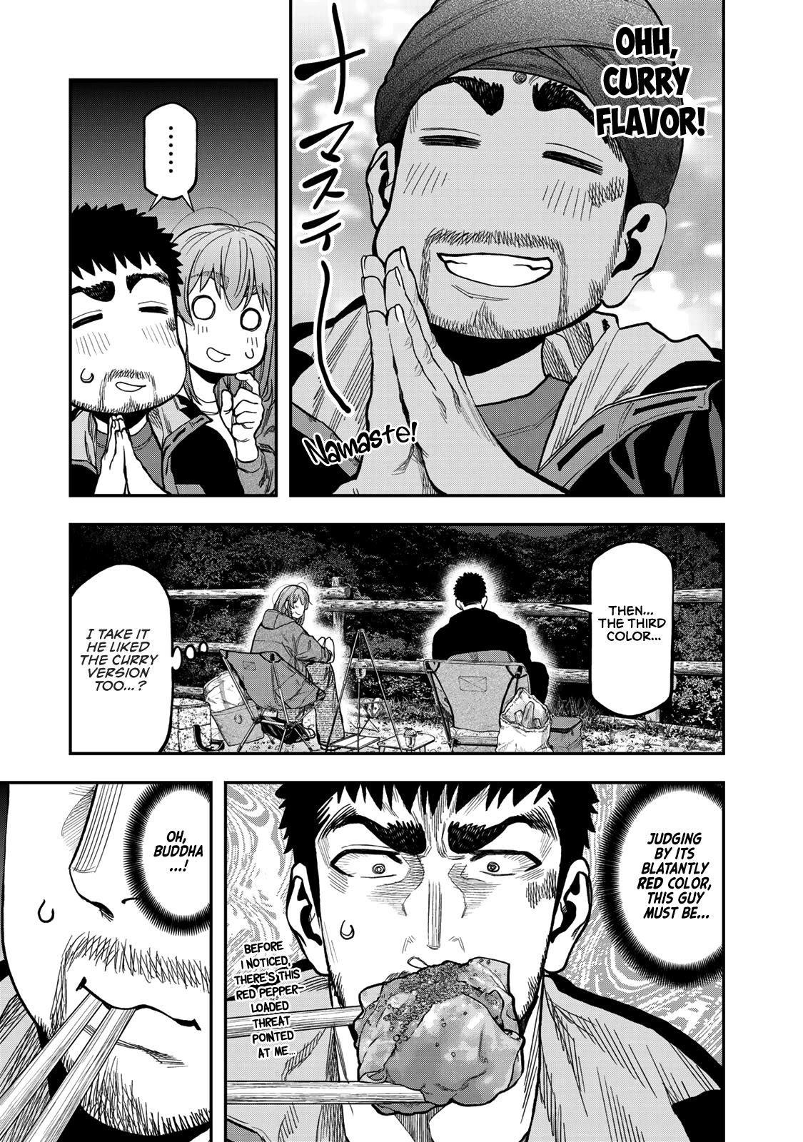 Futari Solo Camp Chapter 25 page 9 - Chapter 25: Delicious and Spicy, Chinese Camping Food!