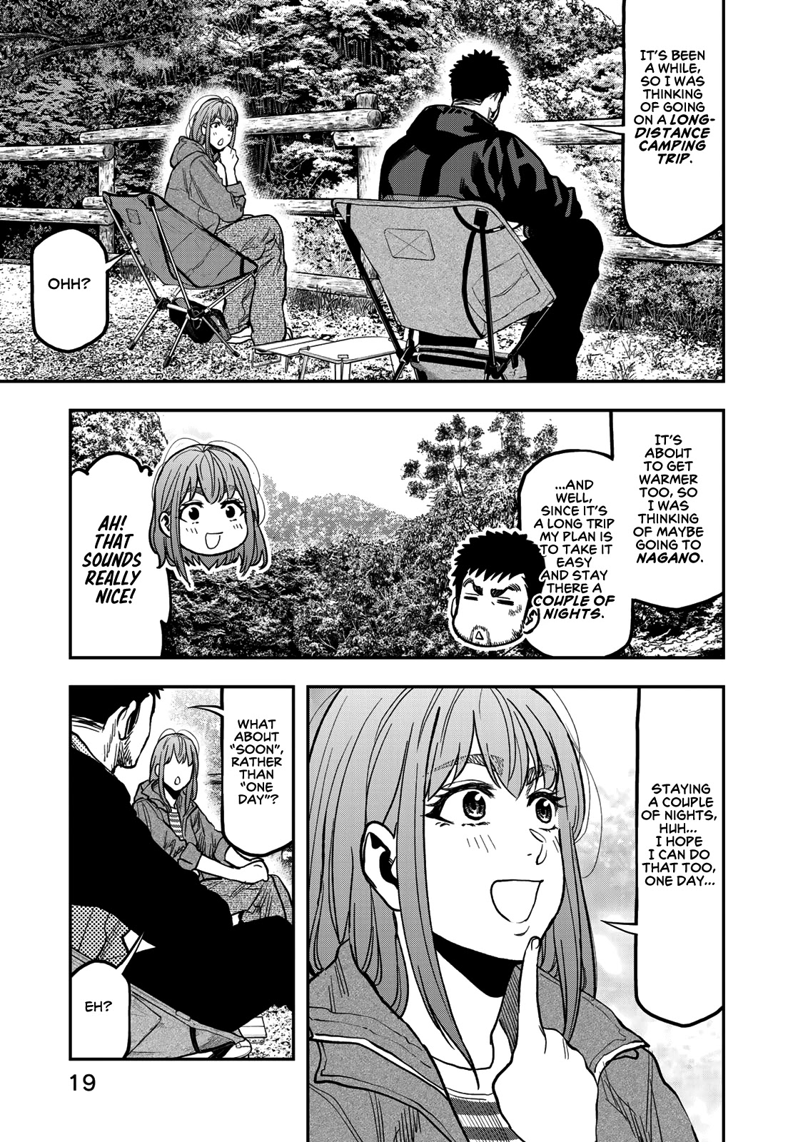 Futari Solo Camp Chapter 26 page 19 - Chapter 26: Gen and Kana