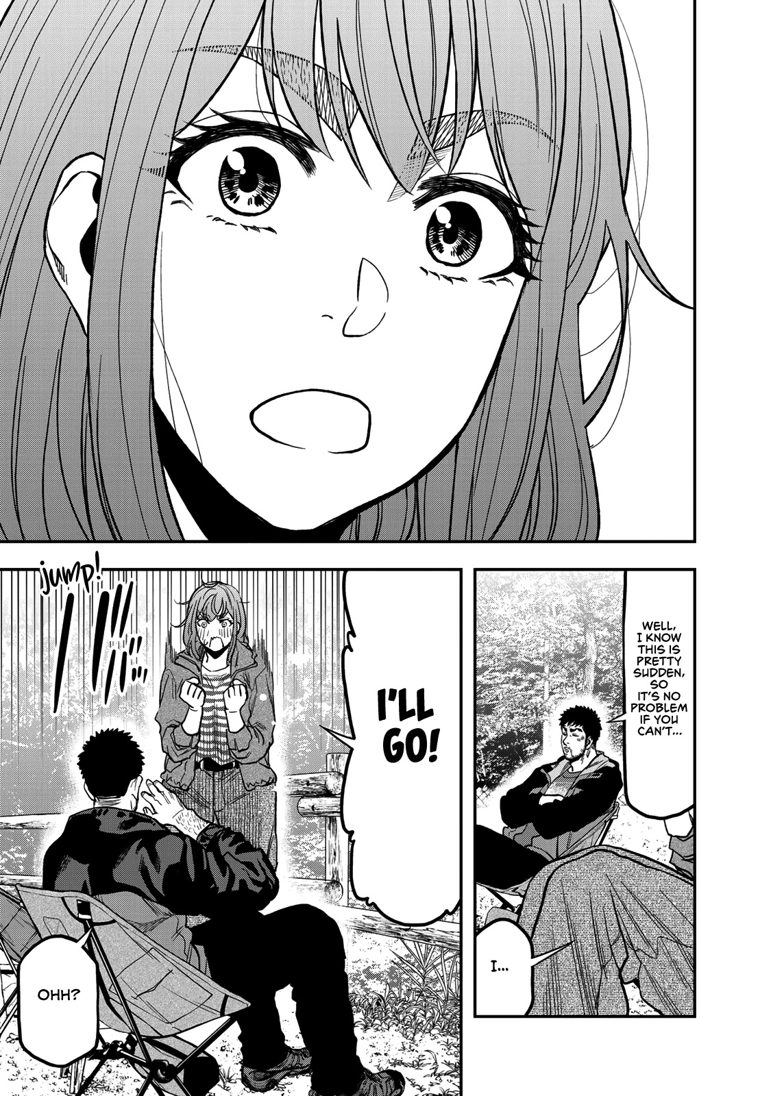 Futari Solo Camp Chapter 26 page 21 - Chapter 26: Gen and Kana