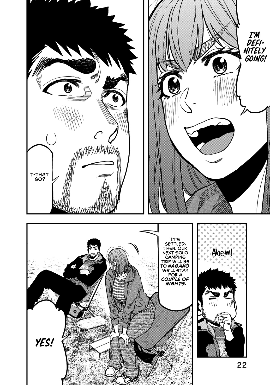 Futari Solo Camp Chapter 26 page 22 - Chapter 26: Gen and Kana