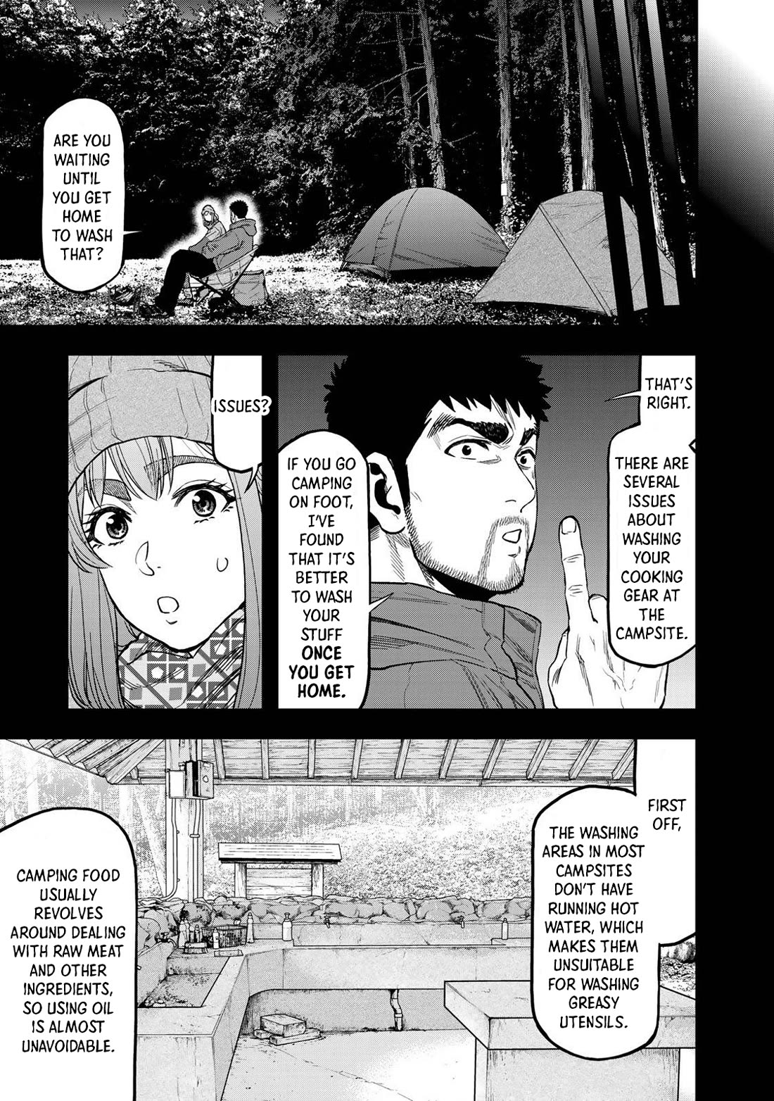 Futari Solo Camp Chapter 32 page 11 - Chapter 32: Seasoning!