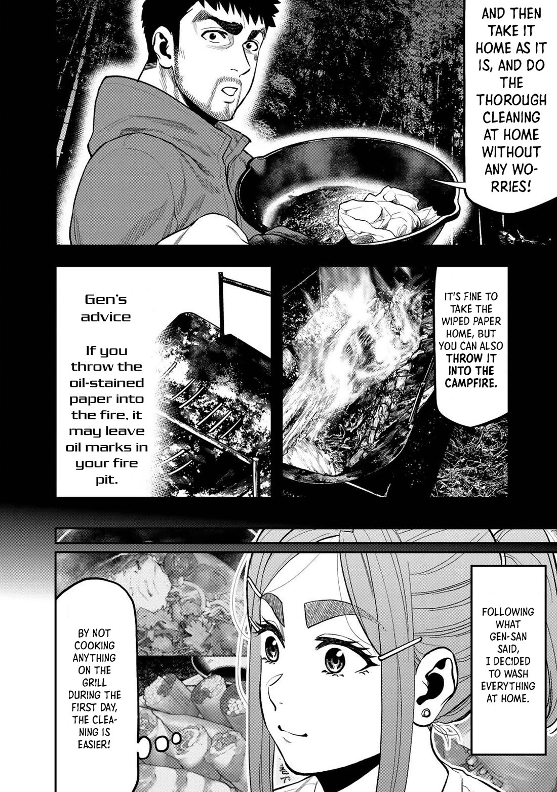 Futari Solo Camp Chapter 32 page 14 - Chapter 32: Seasoning!
