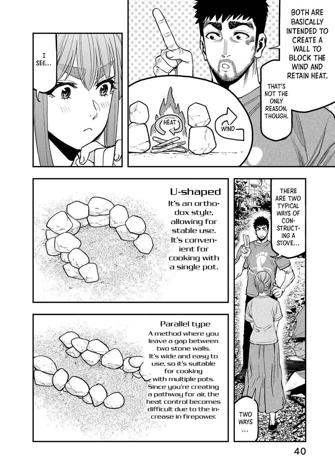 Futari Solo Camp Chapter 39 page 12 - Chapter 39: The Charm Of An Open Fire