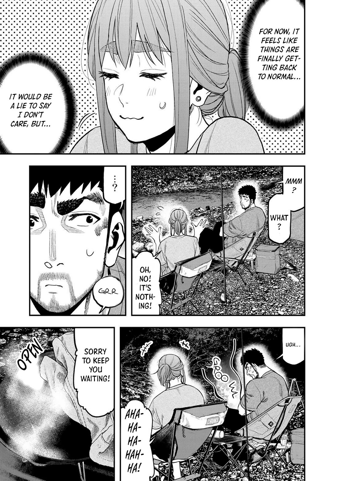Futari Solo Camp Chapter 39 page 19 - Chapter 39: The Charm Of An Open Fire