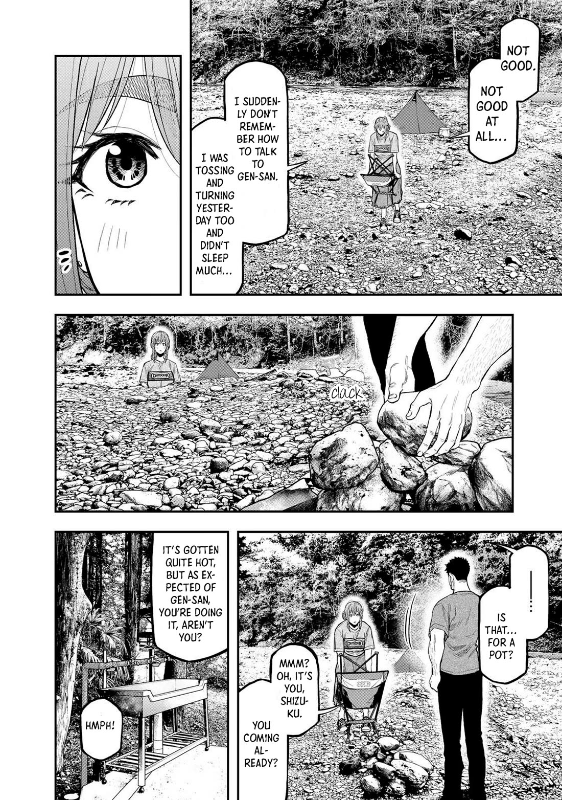 Futari Solo Camp Chapter 39 page 8 - Chapter 39: The Charm Of An Open Fire