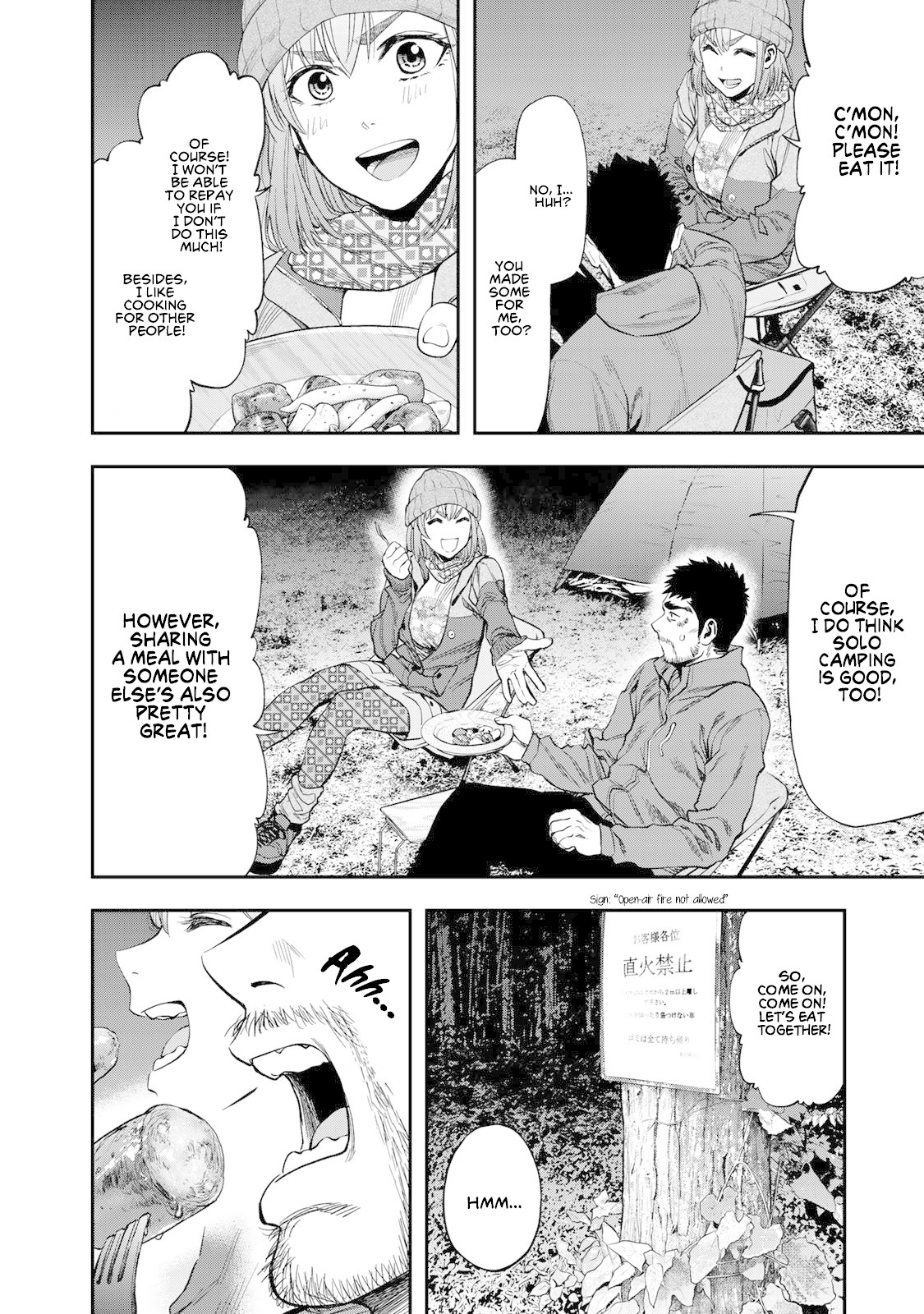 Futari Solo Camp Chapter 4 page 14 - Chapter 4: Enjoy Loneliness