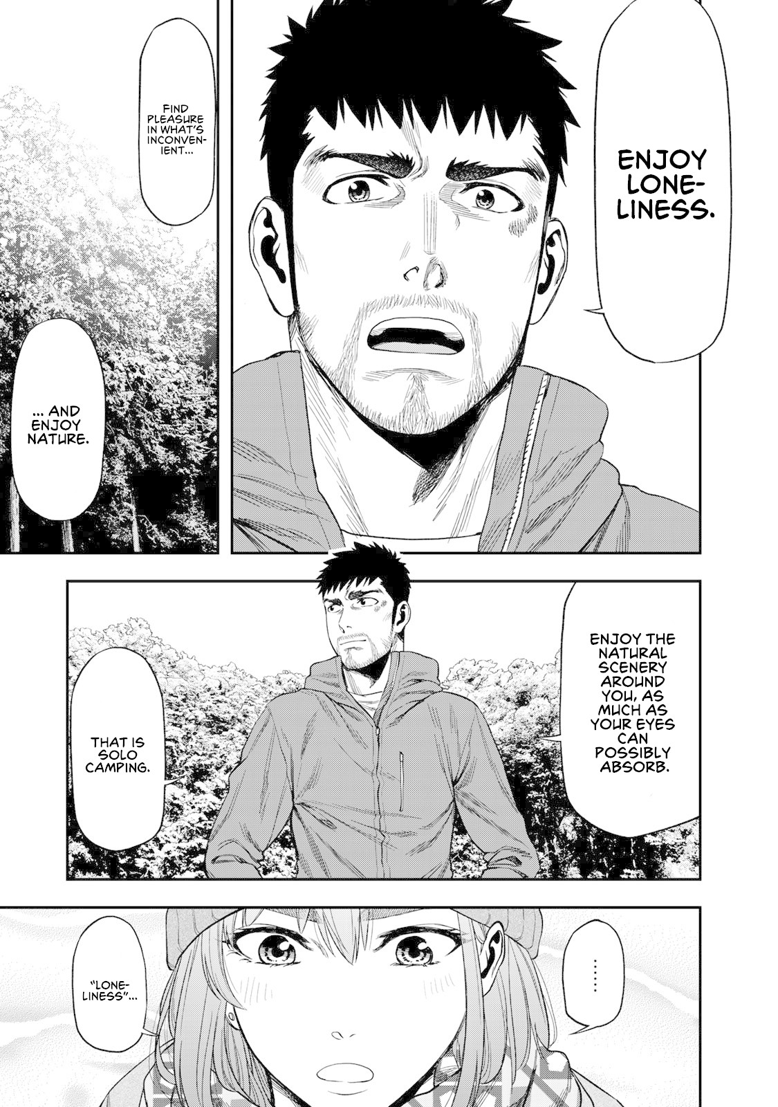 Futari Solo Camp Chapter 4 page 7 - Chapter 4: Enjoy Loneliness