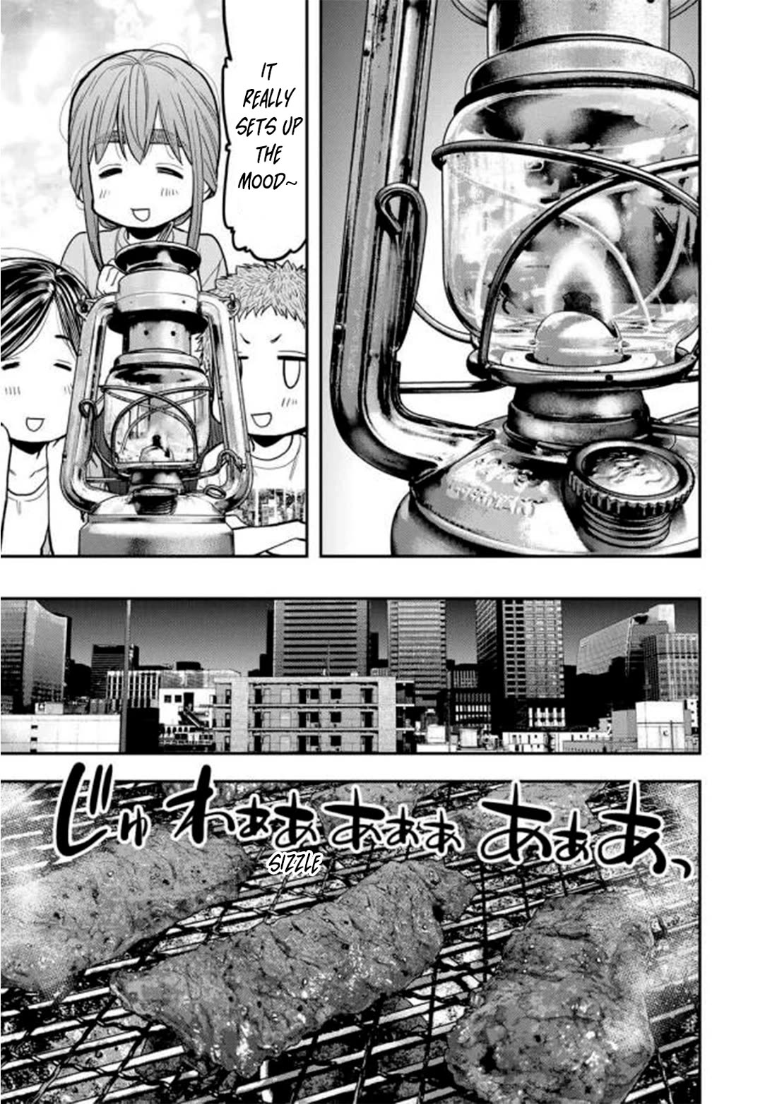 Futari Solo Camp Chapter 44 page 15 - Chapter 44: Rooftop BBQ!