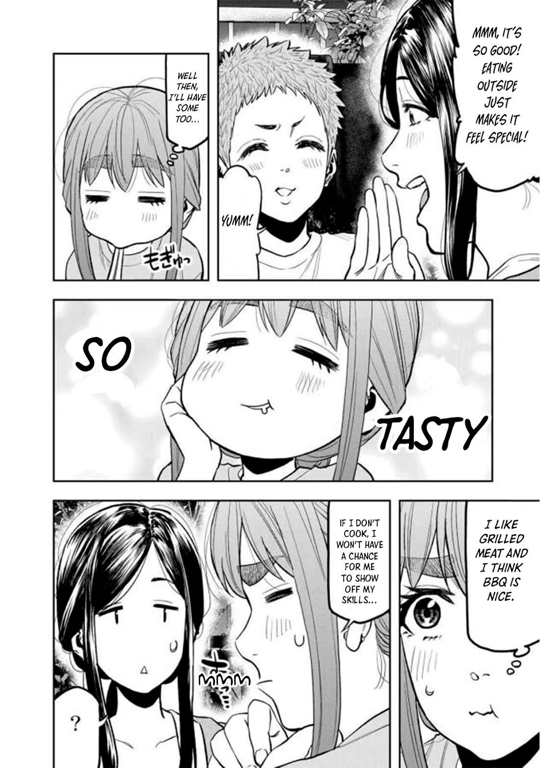 Futari Solo Camp Chapter 44 page 18 - Chapter 44: Rooftop BBQ!
