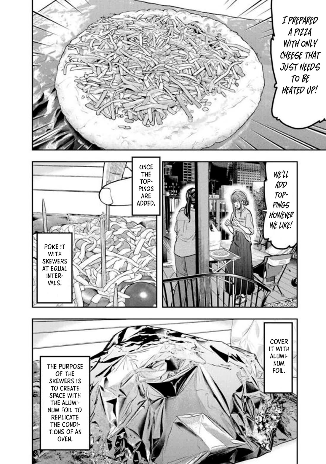 Futari Solo Camp Chapter 44 page 20 - Chapter 44: Rooftop BBQ!