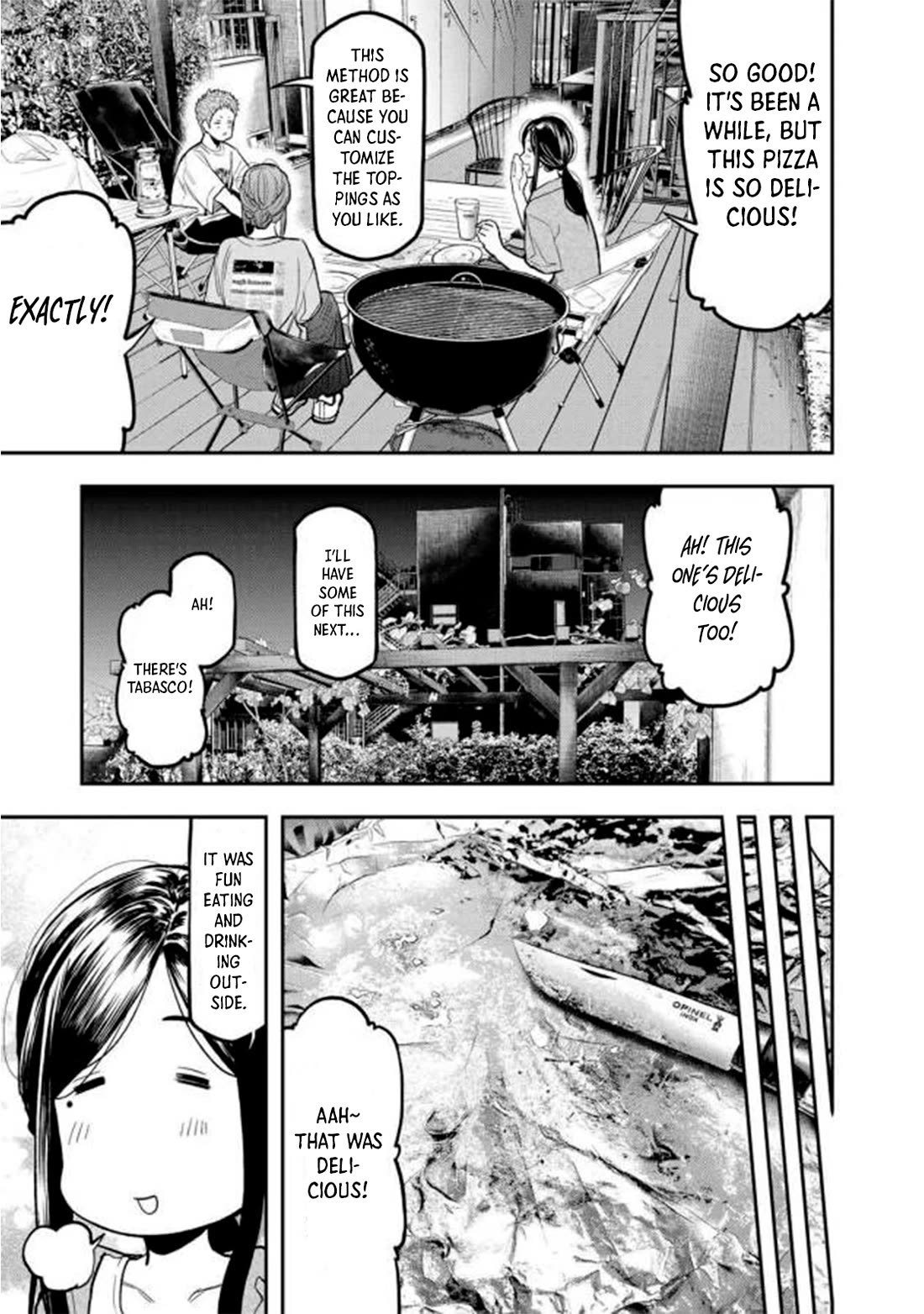 Futari Solo Camp Chapter 44 page 25 - Chapter 44: Rooftop BBQ!