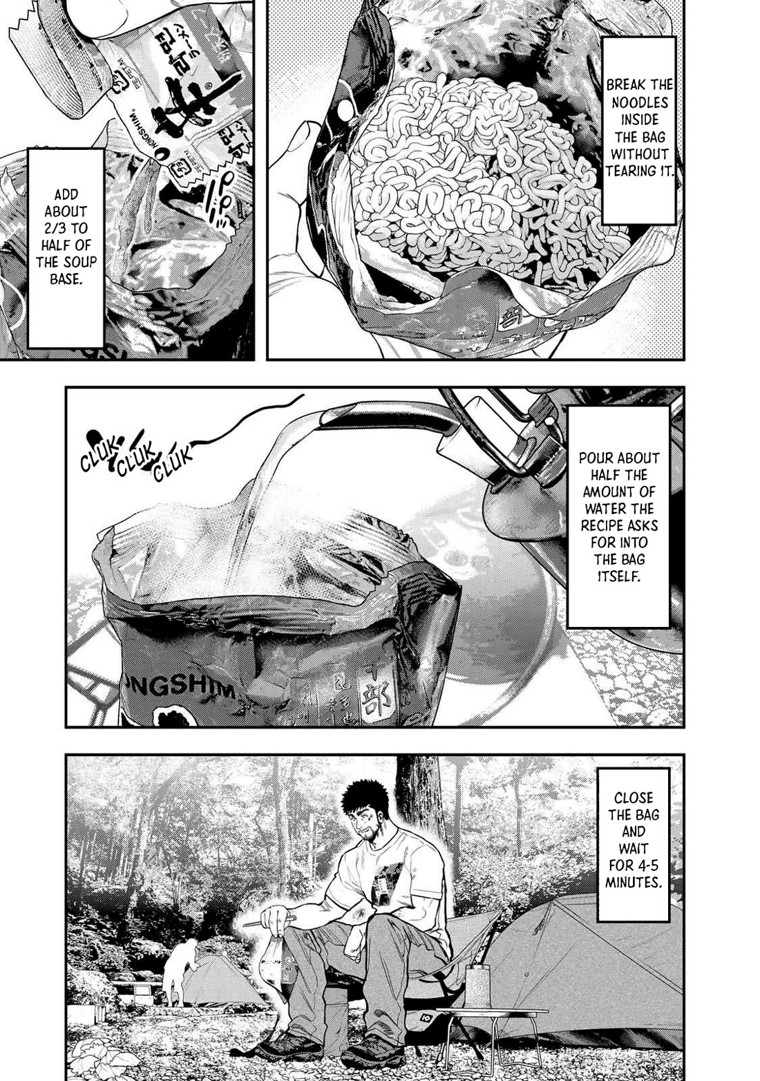 Futari Solo Camp Chapter 47 page 10 - Chapter 47: Military-Style! Poguri Ramen!