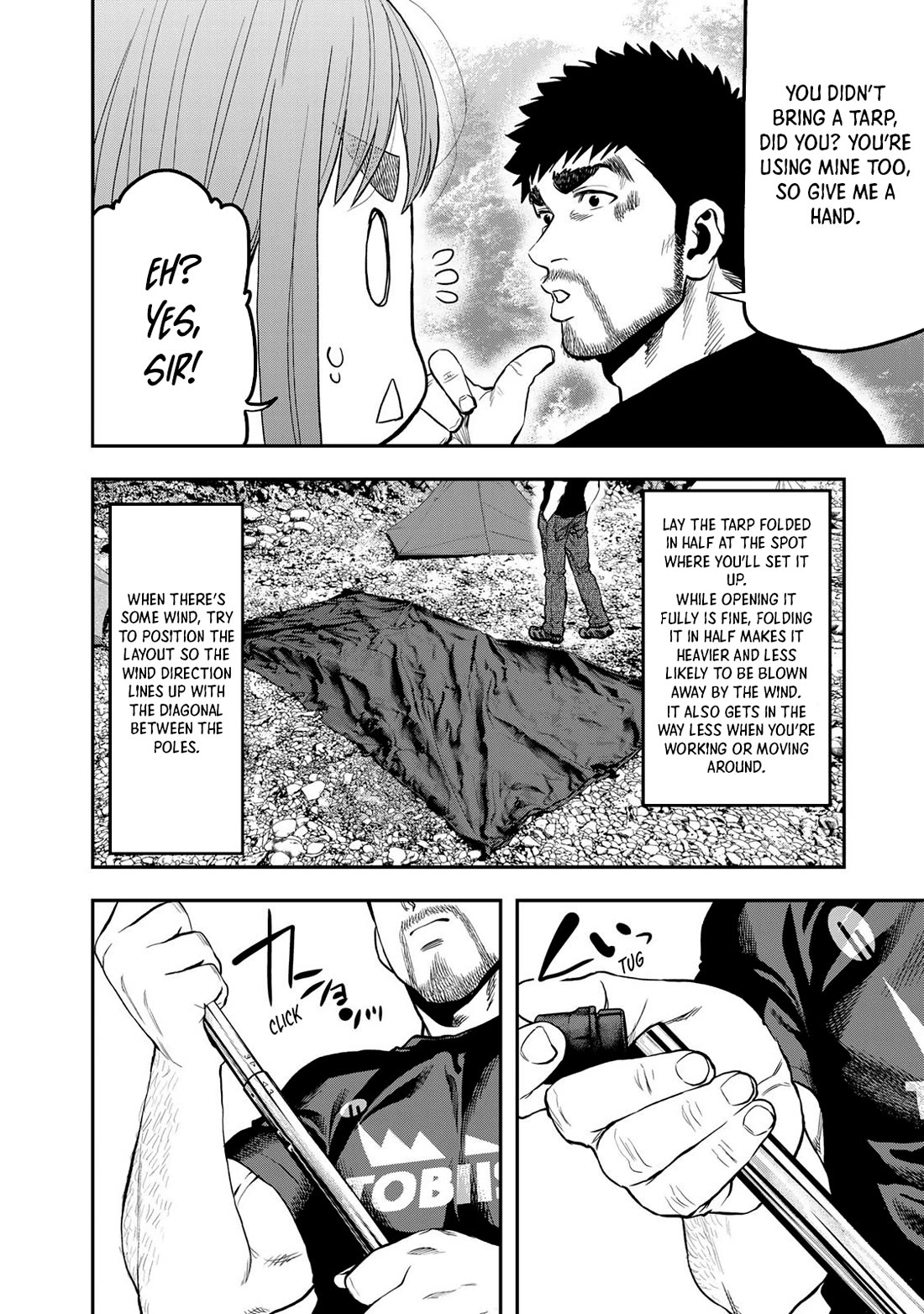 Futari Solo Camp Chapter 52 page 19 - Chapter 52: Tied Firmly With a Bowline...