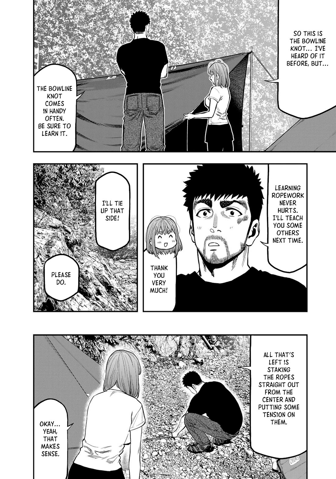 Futari Solo Camp Chapter 52 page 23 - Chapter 52: Tied Firmly With a Bowline...