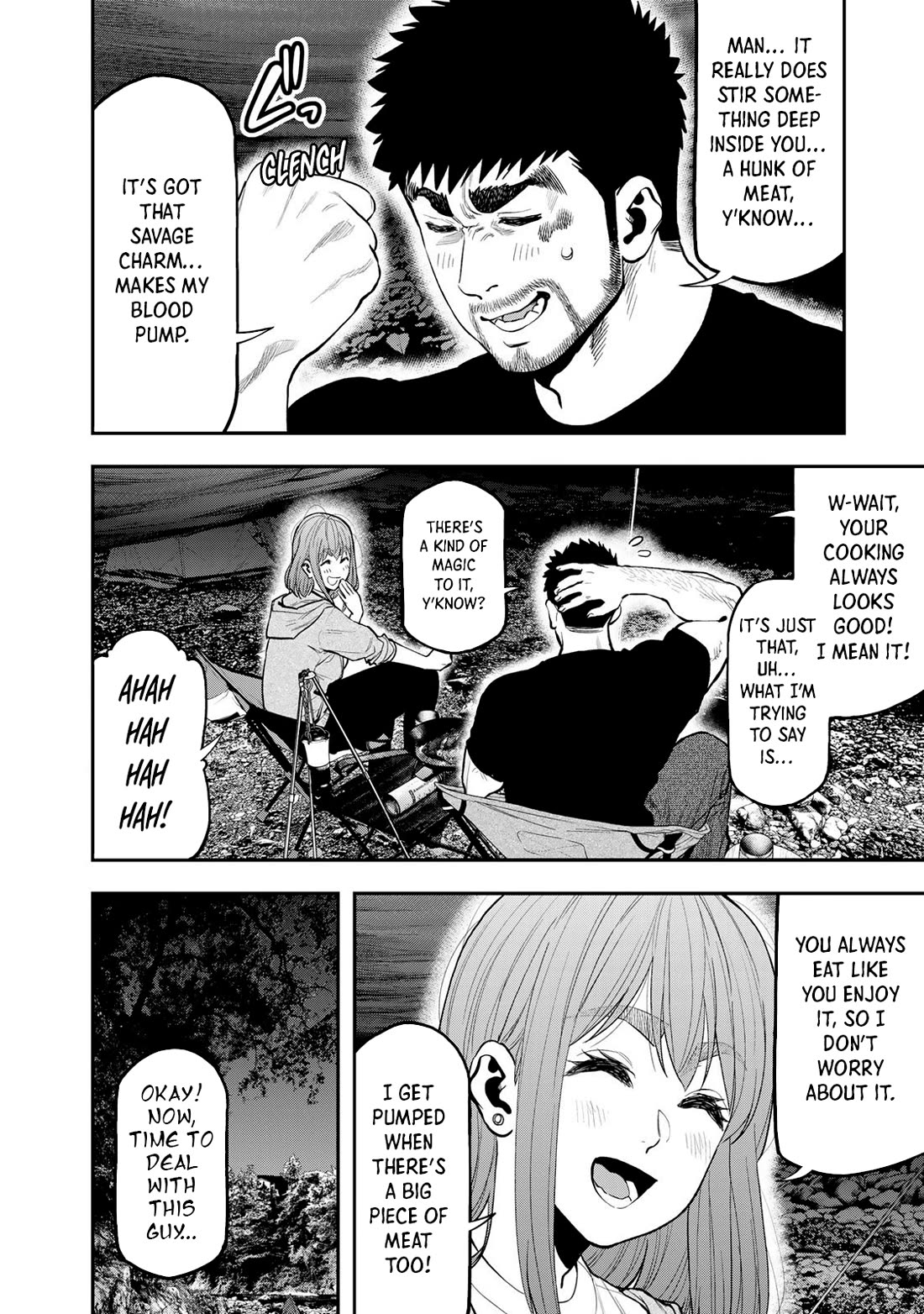 Futari Solo Camp Chapter 53 page 10 - Chapter 53: Beneath The Tarp