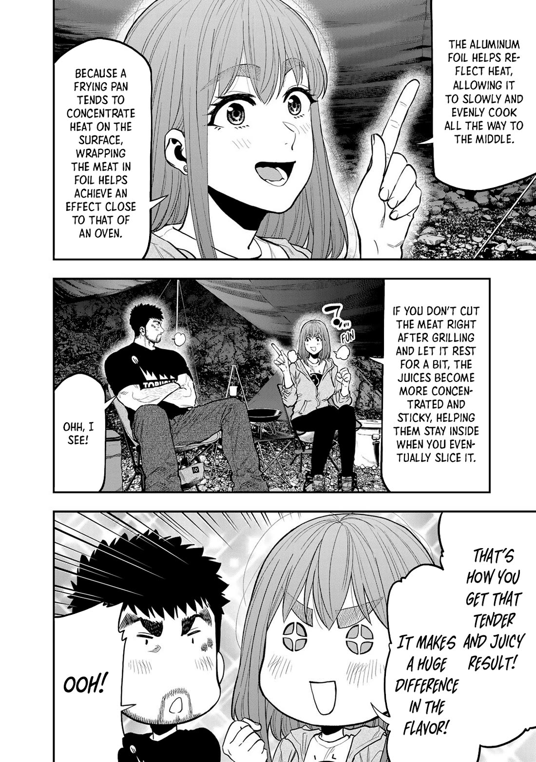 Futari Solo Camp Chapter 53 page 12 - Chapter 53: Beneath The Tarp