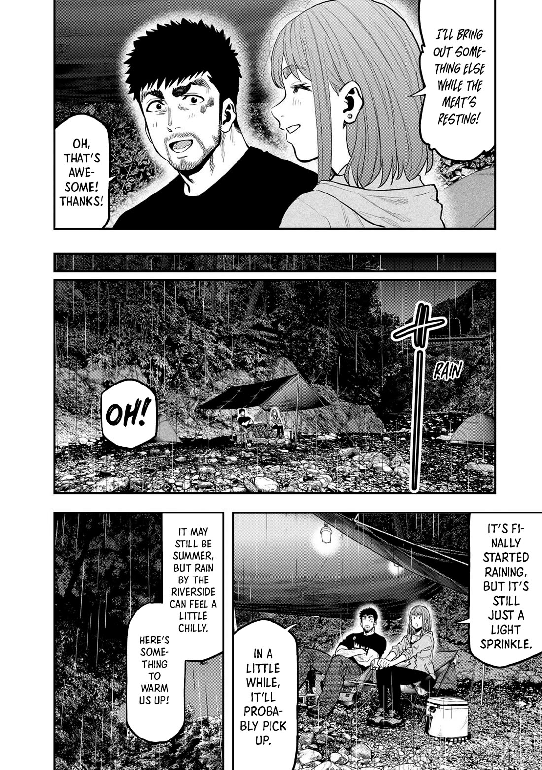 Futari Solo Camp Chapter 53 page 14 - Chapter 53: Beneath The Tarp