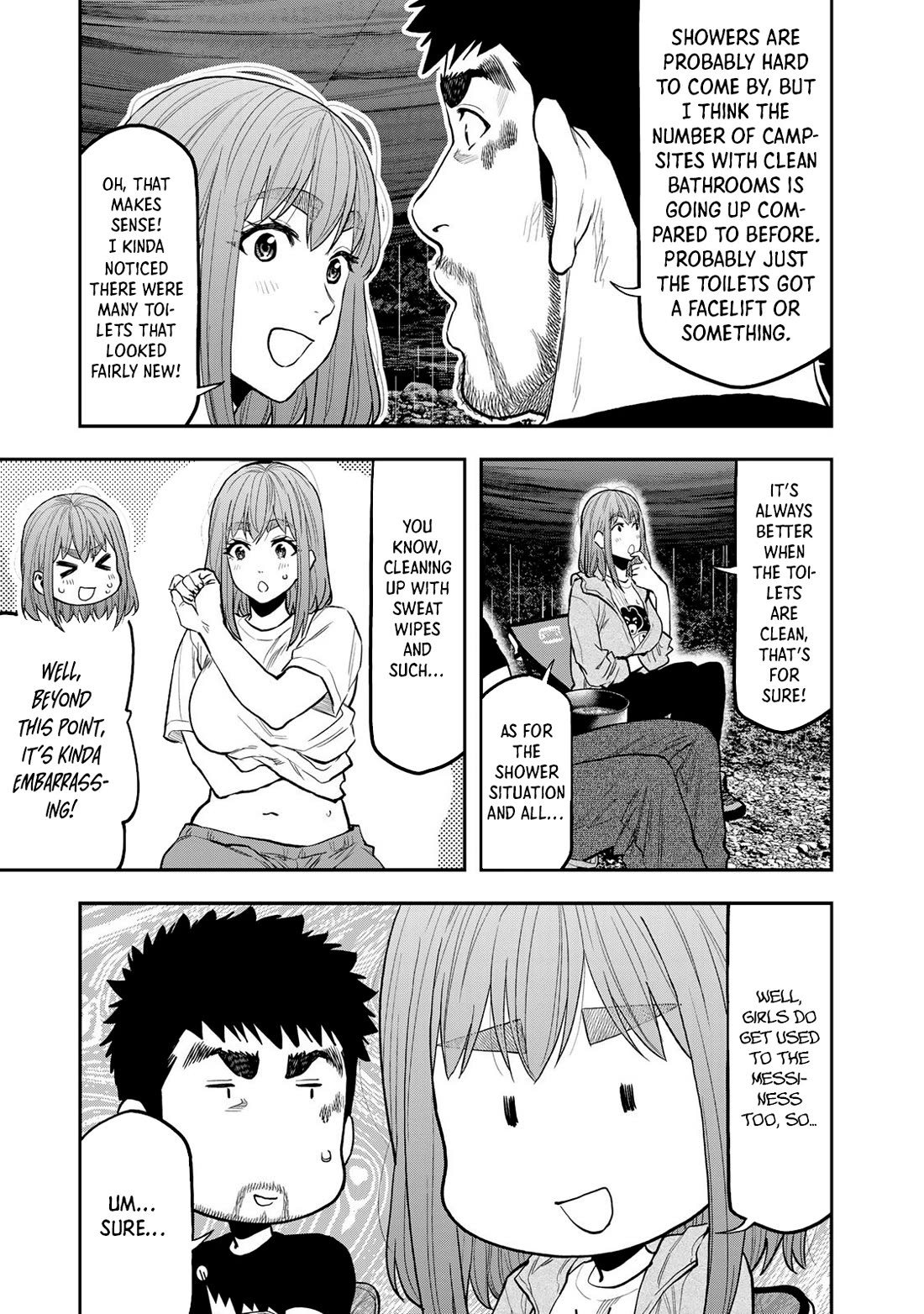 Futari Solo Camp Chapter 53 page 19 - Chapter 53: Beneath The Tarp