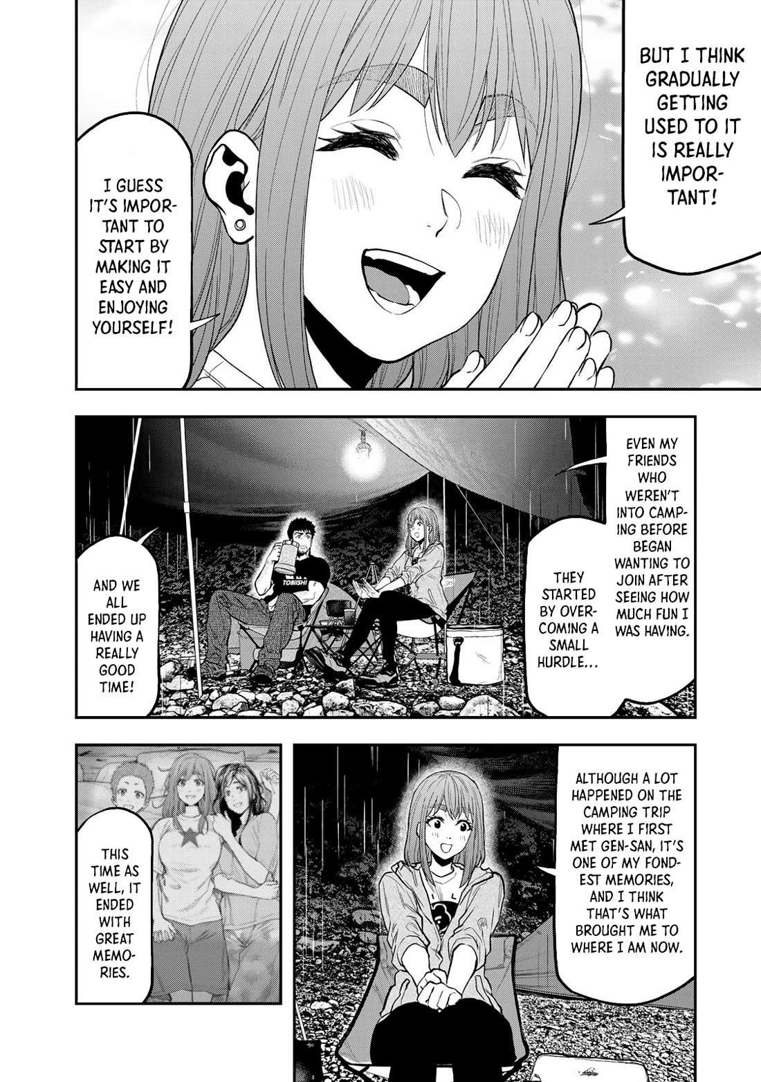 Futari Solo Camp Chapter 53 page 20 - Chapter 53: Beneath The Tarp