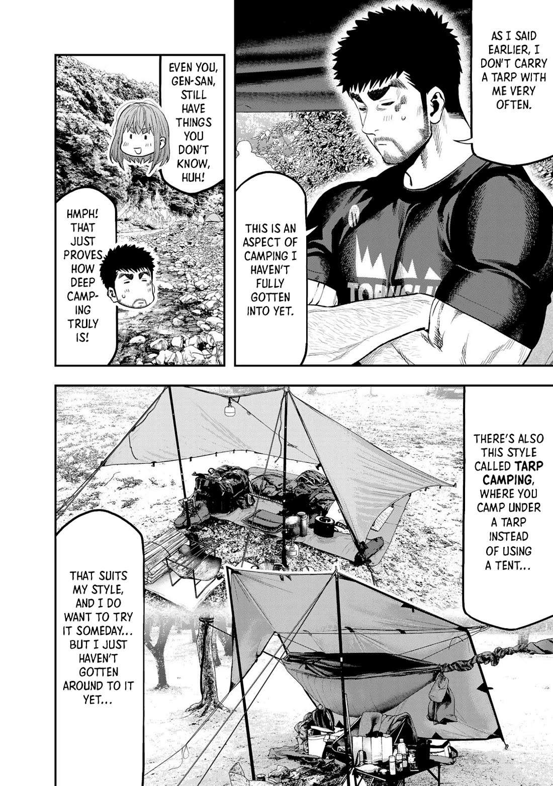 Futari Solo Camp Chapter 53 page 6 - Chapter 53: Beneath The Tarp