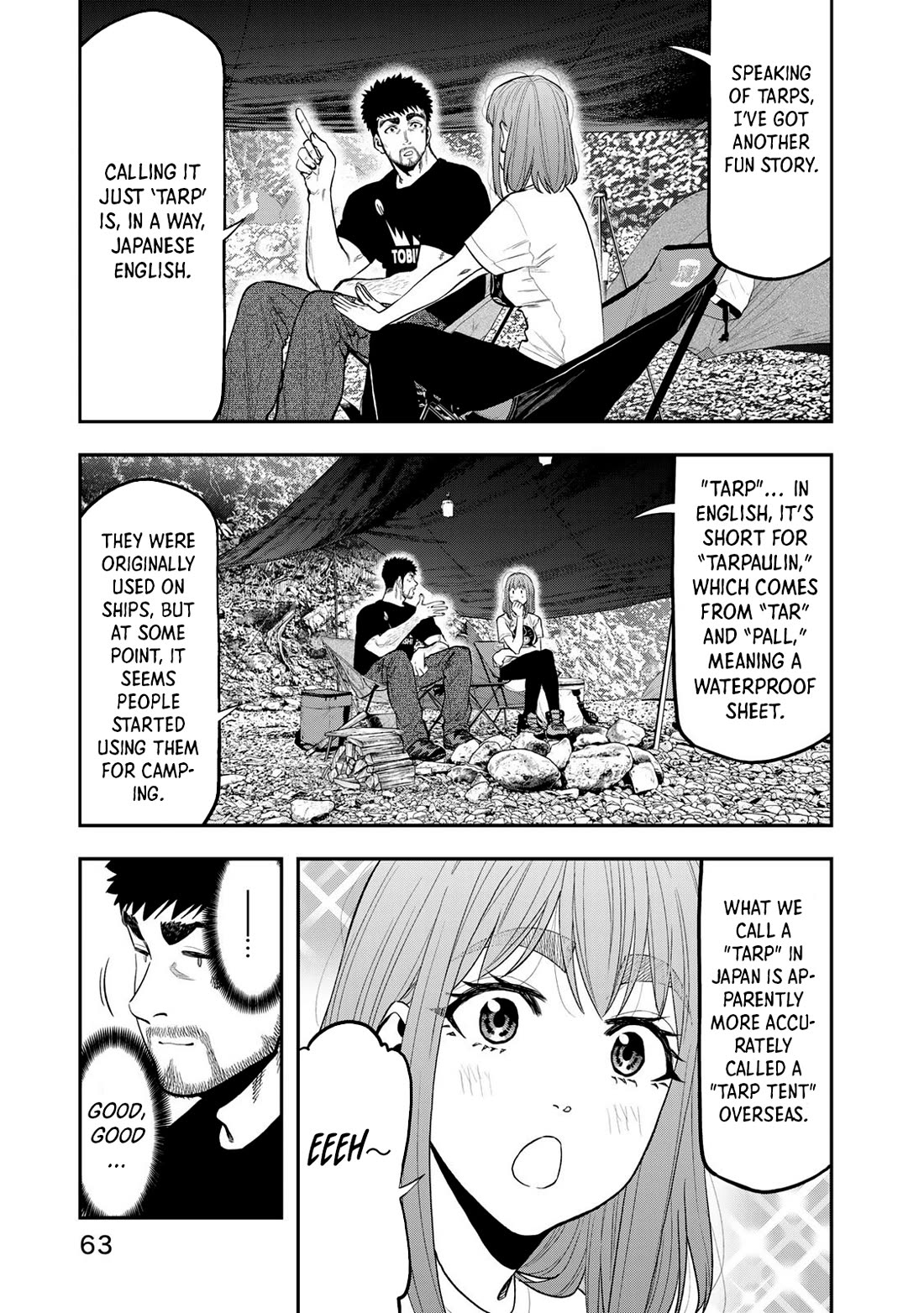 Futari Solo Camp Chapter 53 page 7 - Chapter 53: Beneath The Tarp