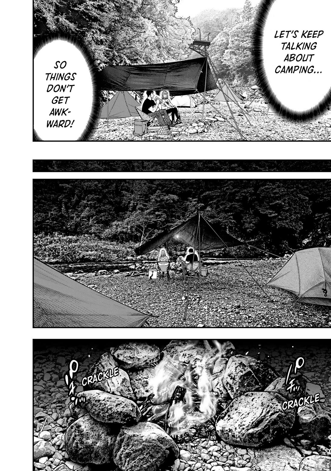 Futari Solo Camp Chapter 53 page 8 - Chapter 53: Beneath The Tarp