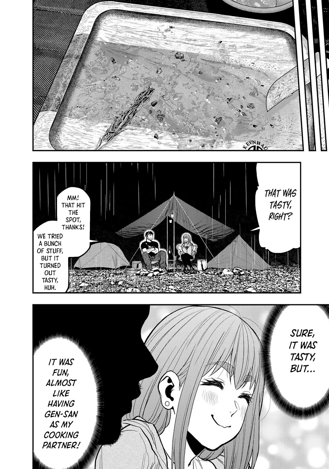 Futari Solo Camp Chapter 54 page 13 - Chapter 54: The Charm Of A Rainy Day