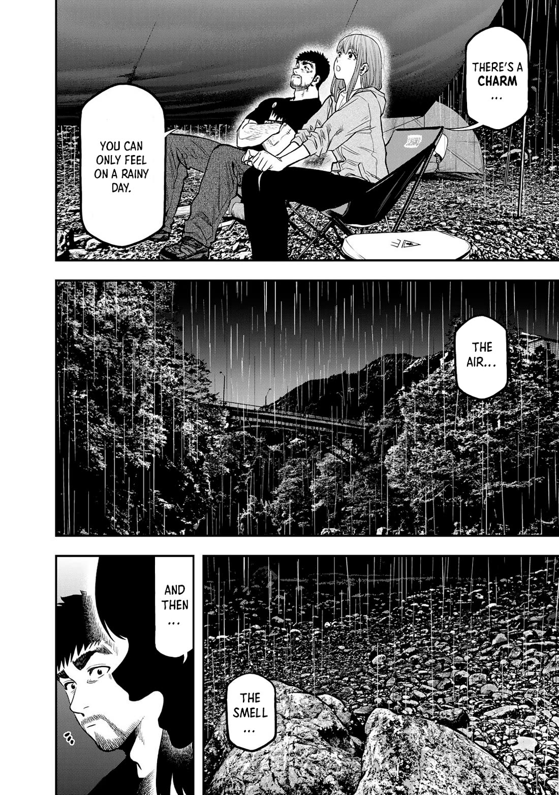 Futari Solo Camp Chapter 54 page 22 - Chapter 54: The Charm Of A Rainy Day