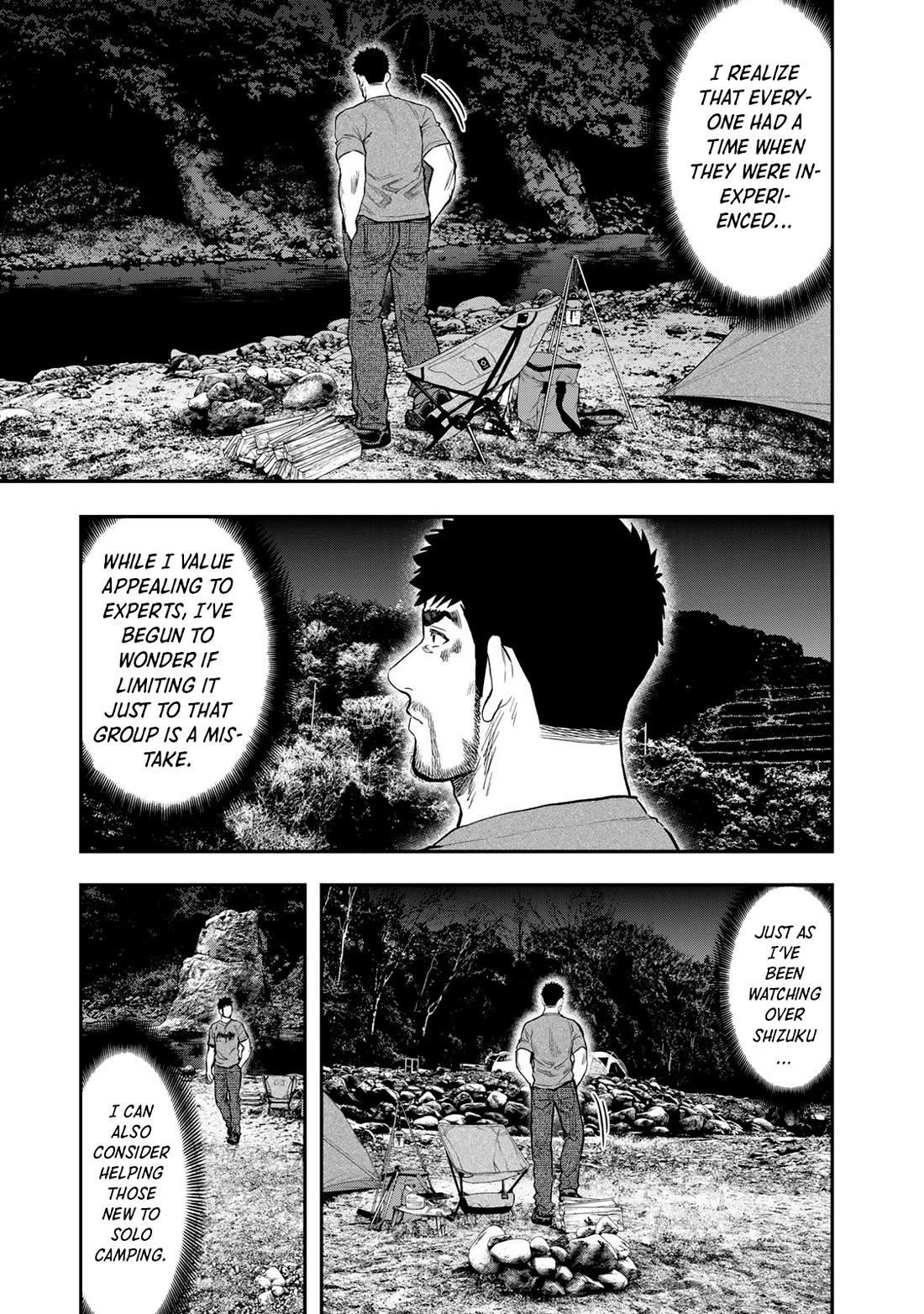 Futari Solo Camp Chapter 56 page 24 - Chapter 56: Dreams Drift Through Me In My Lonely Campfire Watch