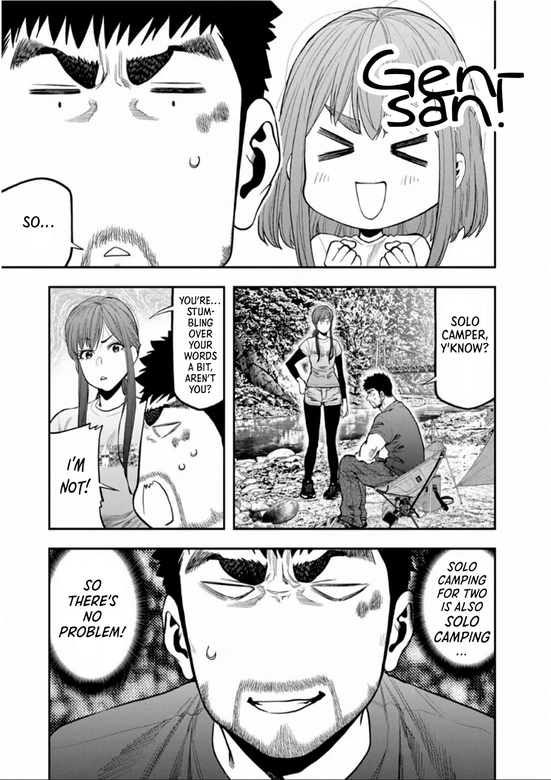 Futari Solo Camp Chapter 58 page 10 - Chapter 58: You're Two-Timing!