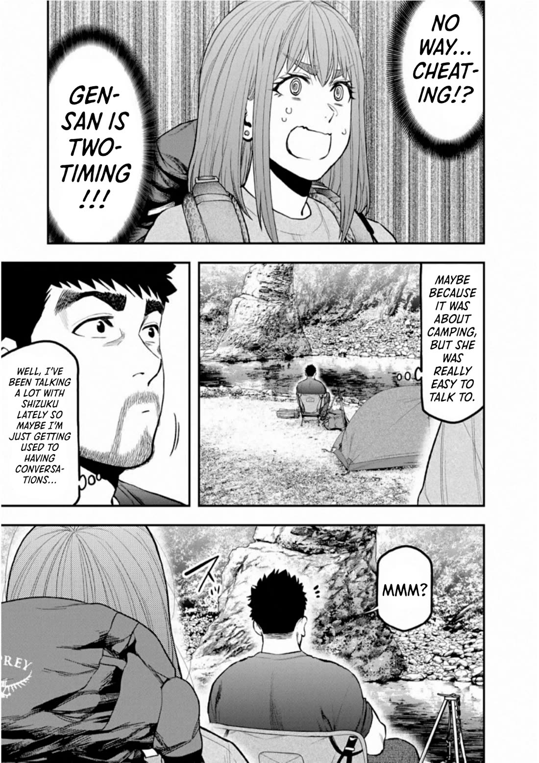 Futari Solo Camp Chapter 58 page 14 - Chapter 58: You're Two-Timing!