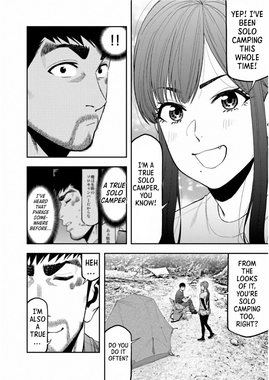 Futari Solo Camp Chapter 58 page 9 - Chapter 58: You're Two-Timing!