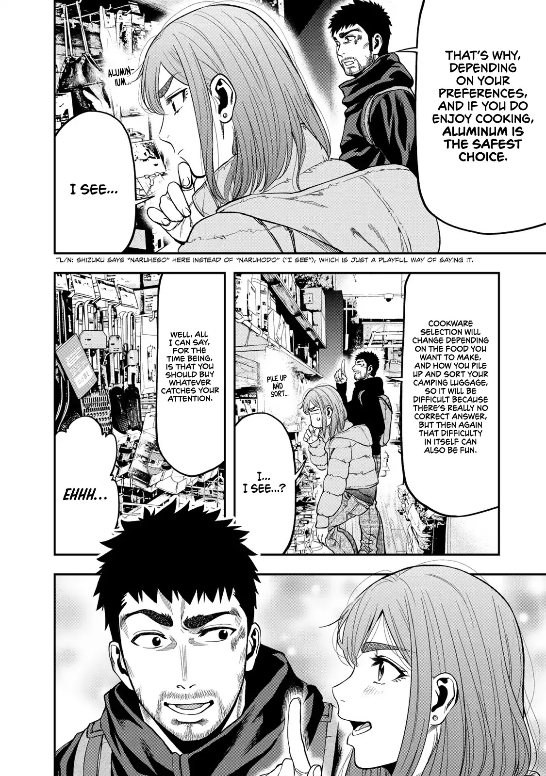 Futari Solo Camp Chapter 7 page 22 - Chapter 7: Shizuku's Tent