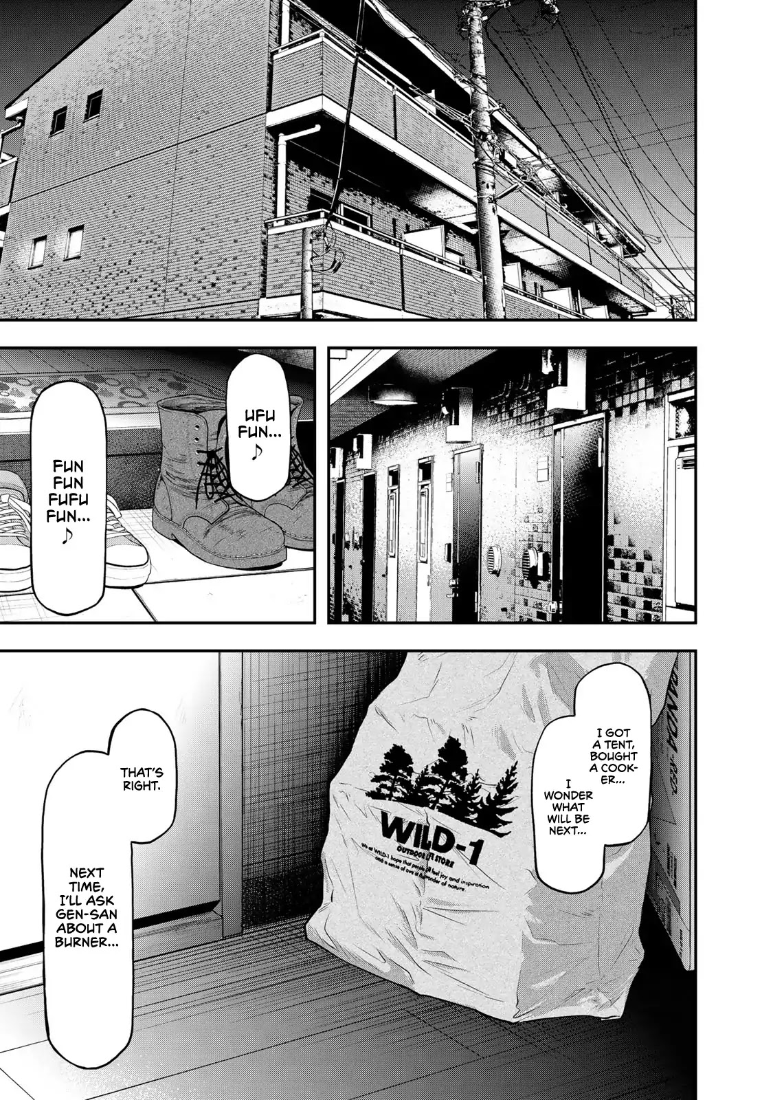 Futari Solo Camp Chapter 7 page 25 - Chapter 7: Shizuku's Tent