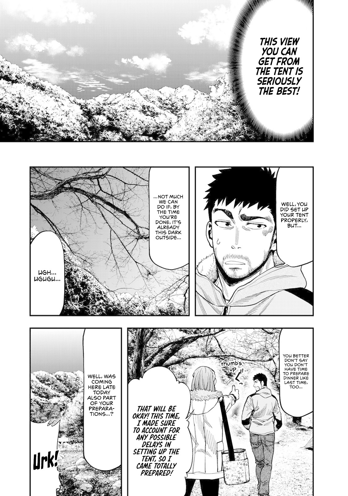 Futari Solo Camp Chapter 8 page 13 - Chapter 8: Minimum Impact Camping